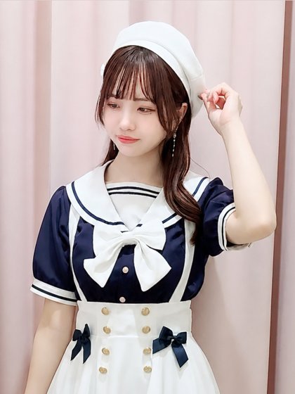 Marchen Marine 半袖セーラーブラウス Marchen Marine 半袖セーラーブラウス
