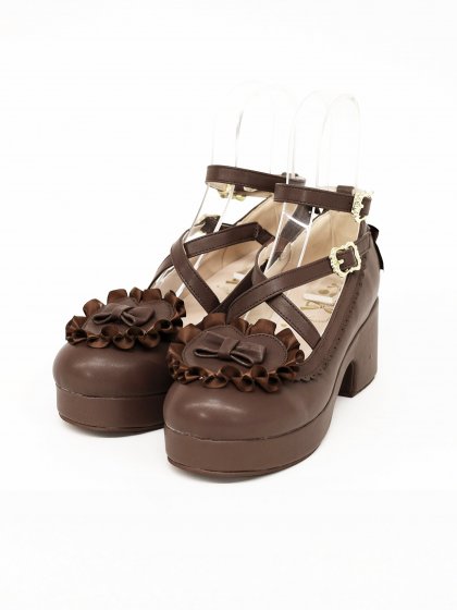 Heart Ribbon Cross Pumps Heart Ribbon Cross Pumps