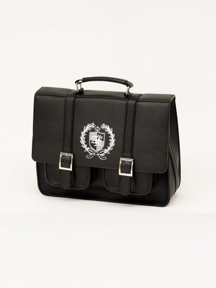 Emblem double pocket satchel bag Emblem double pocket satchel bag