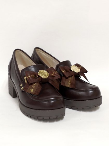 Vibram loafer pumps with logo ribbon Vibram loafer pumps with logo ribbon