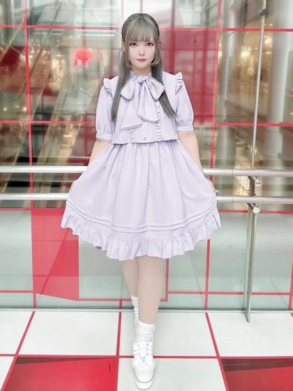 Pretty Frill ボウタイワンピース Pretty Frill ボウタイワンピース