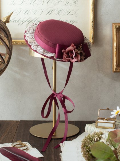 Fleurs Cherries Mini Hat Fleurs Cherries Mini Hat