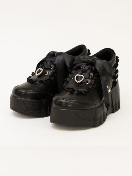 Thick-soled frill sneakers Thick-soled frill sneakers