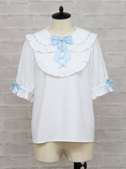Chērie Lace レースアップブラウス Chērie Lace レースアップブラウス
