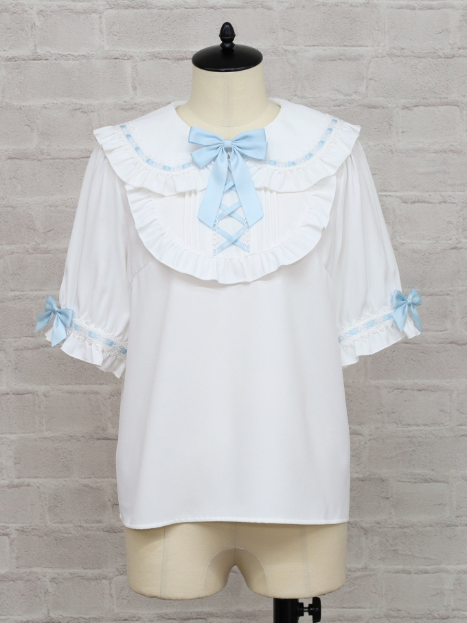Chērie Lace レースアップブラウス Chērie Lace レースアップブラウス