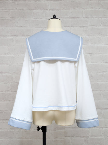 Marchen Marine セーラーポンチョパーカー