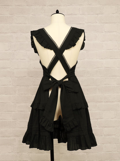 Marchen Cotton フリルエプロン