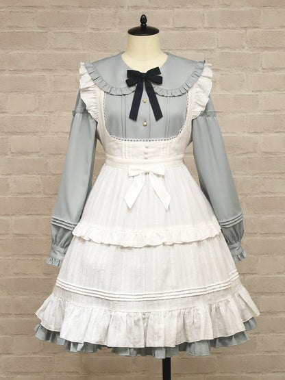 Marchen Cotton フリルエプロン