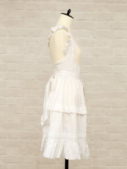 Marchen Cotton フリルエプロン