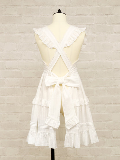 Marchen Cotton フリルエプロン