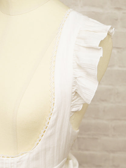 Marchen Cotton フリルエプロン