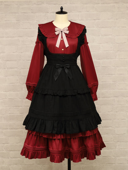 Marchen Cotton フリルエプロン