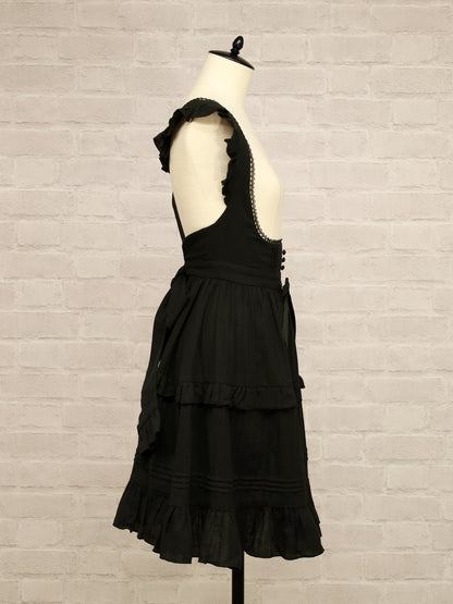 Marchen Cotton フリルエプロン