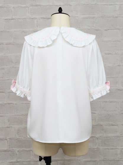 Chērie Lace レースアップブラウス