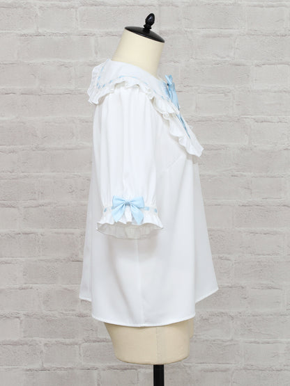 Chērie Lace レースアップブラウス