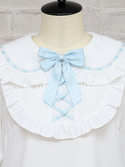 Chērie Lace レースアップブラウス