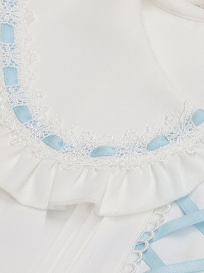 Chērie Lace レースアップブラウス
